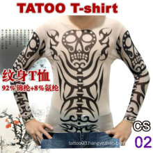 2016 hot sale womens long sleeve tattoo t-shirt